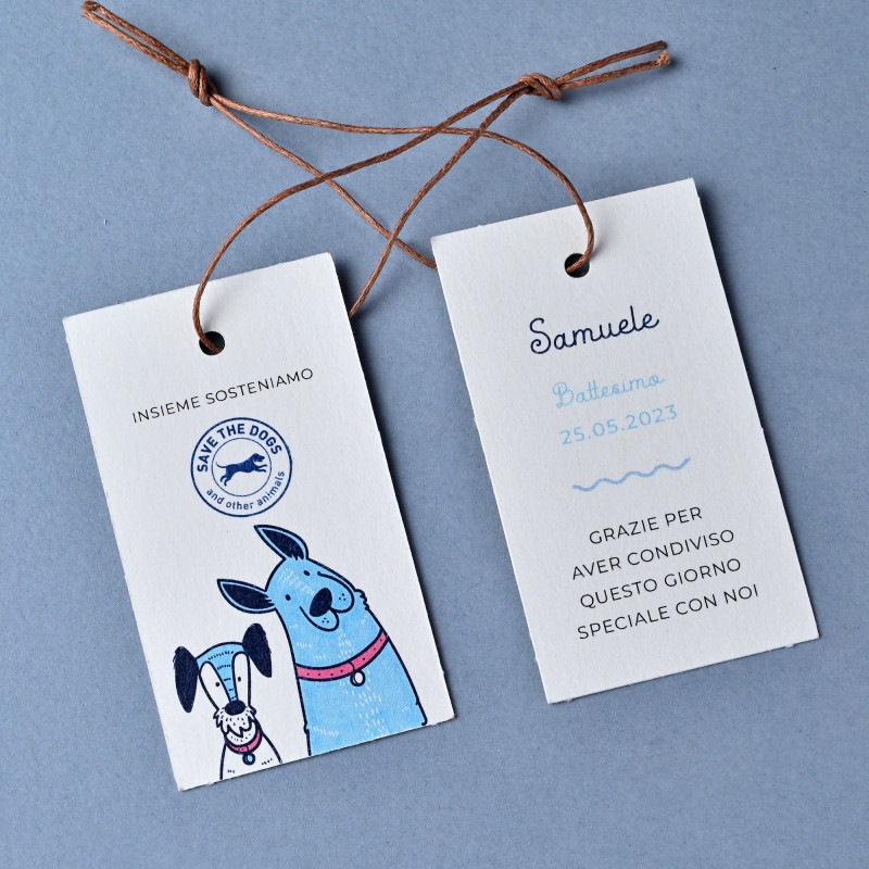 Biglietto Tag - Cane Doppio