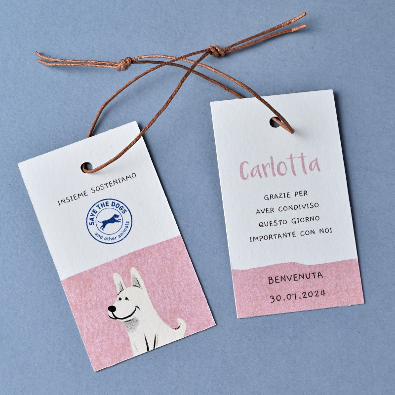 Biglietto Tag - Bianco Pippo