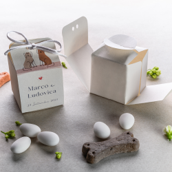 Scatolina porta confetti - Cani Innamorati